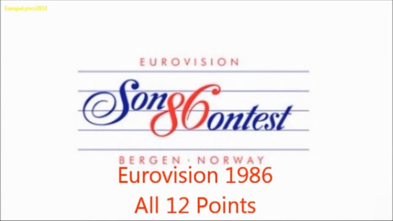 Eurovision 1986 All 12 Points