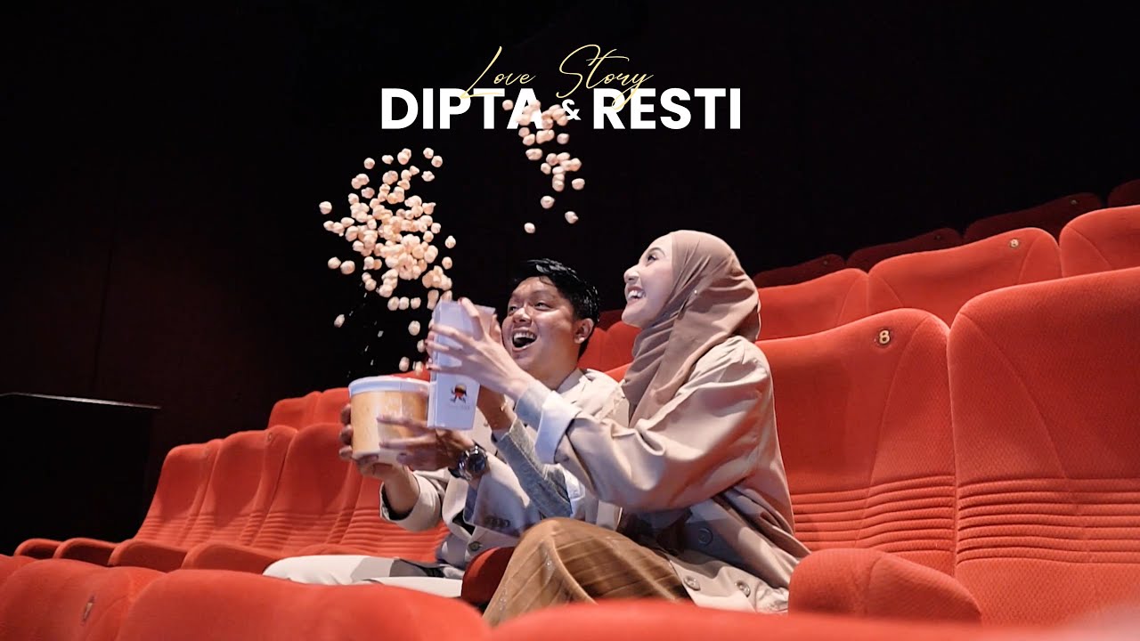 Love Story Resti & Dipta | Prewedding di Bioskop | ZH Picture