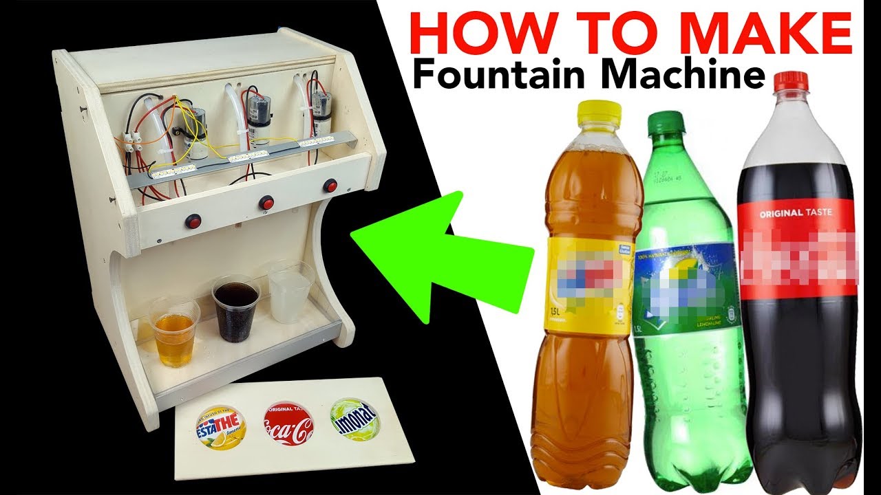 Distributore bibite Fai da te ( How to Make Coca cola Fountain Machine )
