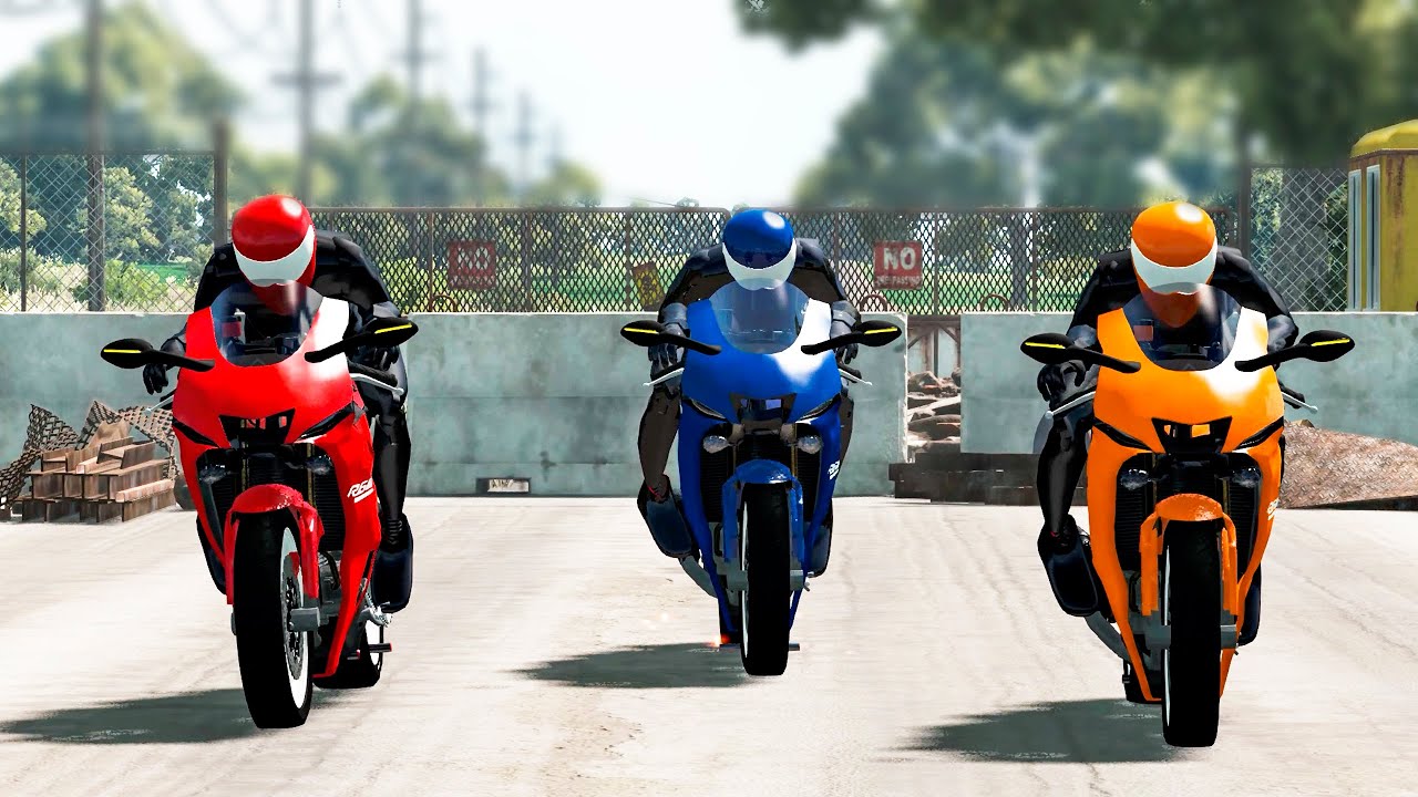 Motorcycle Accidents #1 - Beamng drive