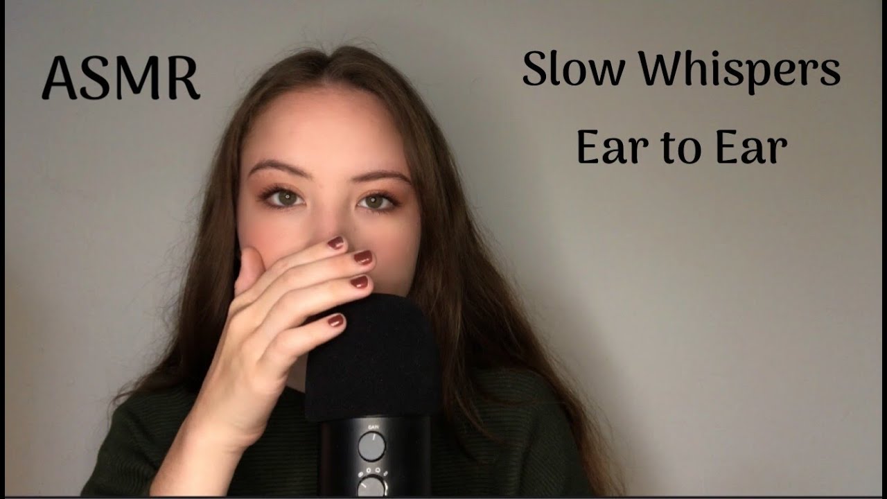 (ASMR) Slow Whispers (Ear to Ear, Cupping the Mic, Trigger Words, Reading)