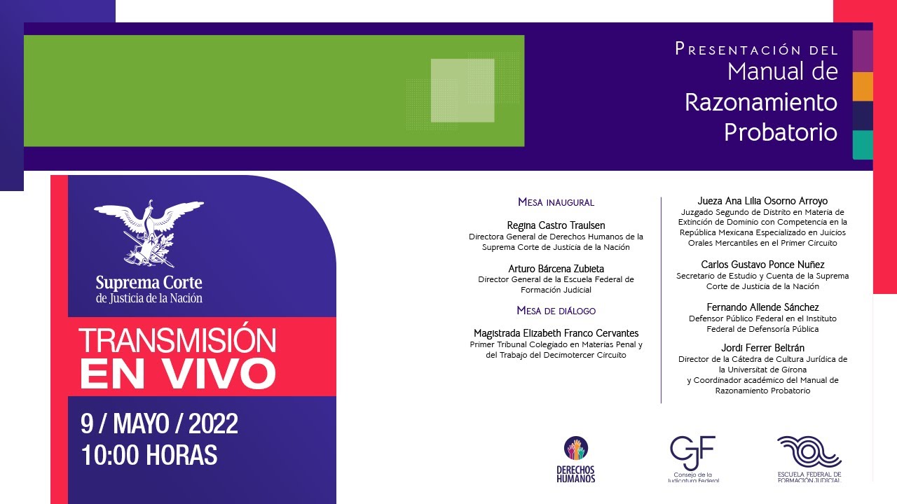 🔴 Presentación del Manual de Razonamiento Probatorio