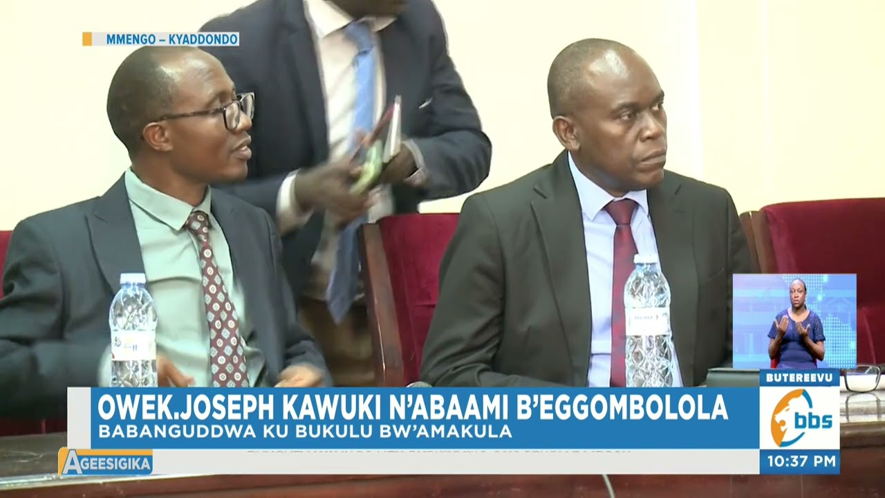 Owek. Joseph Kawuki Asisinkanye Abaami b’Eggombolola, Babanguddwa ku Bukulu bw’Amakula ga Kabaka