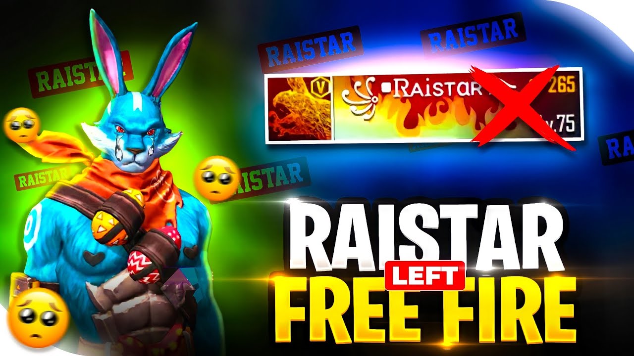 Raistar QUIT Free Fire - BYE !! 🥺💔 I'd BANNED @RaiStar