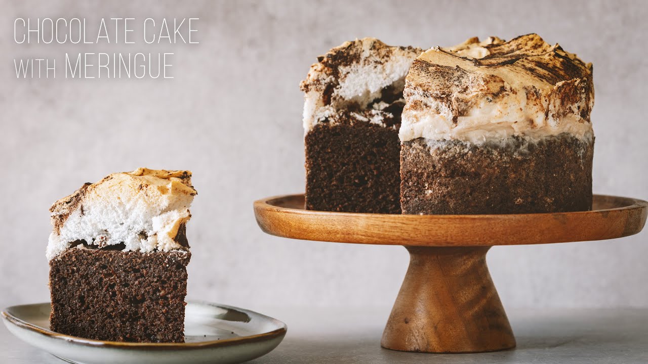 Chocolate Cake with Meringue | Low Carb | Keto Diet
