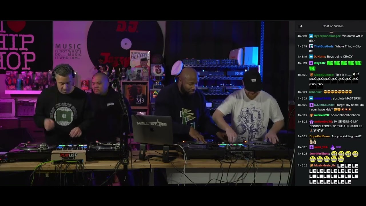 DJ Jazzy Jeff Birthday stream finale  Melo D, Skratch Bastid, Shortkut, Mell Starr