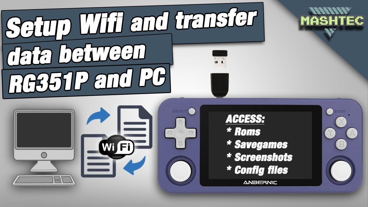 RG351P - How to Setup WiFi and transfer data between RG351P and your PC