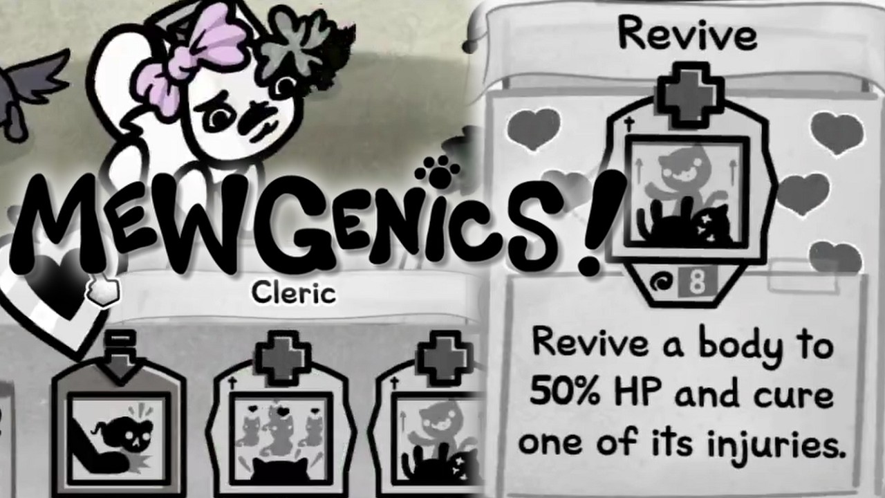 Checking out the Cleric Class in Mewgenics!