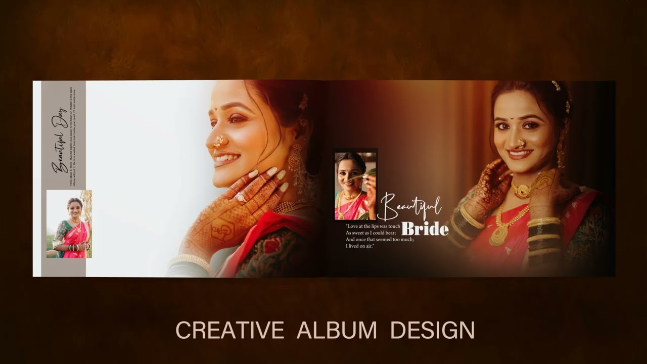 Traditional wedding design #creativedesign #photoshop #adobephoto #viral #flipalbum #wedding
