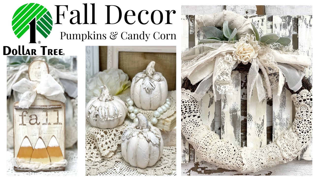 🍁Fall Decor 2022🍁: Rustic Shabby Chic for a Cozy Home! Dollar Tree up-cycle DIY Home Decor Fall DIYs