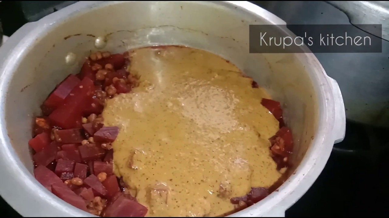 Beetroot kurma |ಬೀಟ್ ರೂಟ್ ಗಸಿ|ಚಪಾತಿ,ಪೂರಿ,ಅನ್ನದ ಜೊತೆ ಸವಿಯಬಹುದು