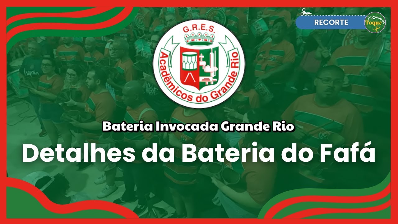 GRANDE RIO 2026 | BATERIA DO MESTRE FAFA NO 1º ENSAIO DE QUADRA