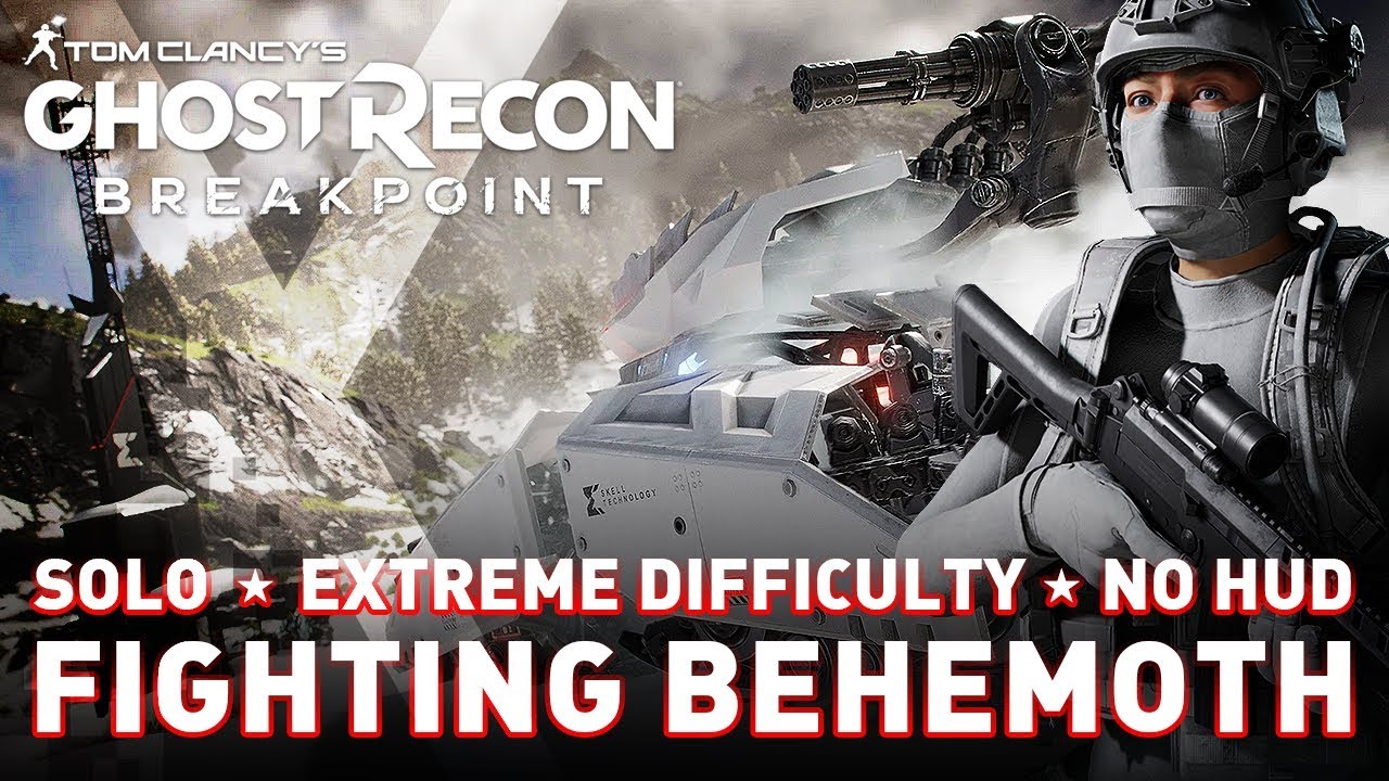 Fighting Behemoth Tank Drone ☆ Solo ☆ No HUD ☆ Extreme Difficulty ☆ GHOST RECON BREAKPOINT ☆ PC