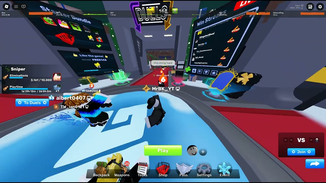 Trying to defeat the sensei bot in roblox rivals...