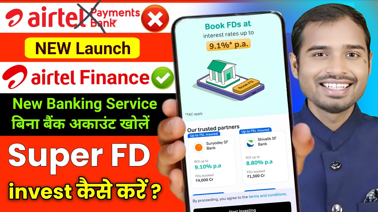 Airtel Finance New Banking Service without bank account | Airtel FD Kaise kare |Airtel fixed deposit