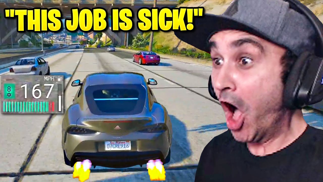 Summit1g Drives FASTEST Cars in NoPixel 4.0 with New Job! | GTA 5