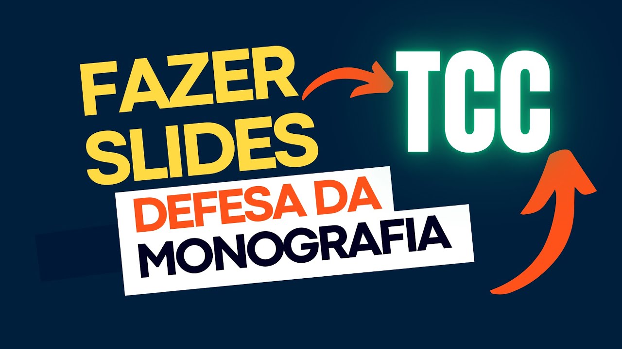 Como Fazer Slides para Apresentação de TCC | Baixar slides para apresentação de TCC (Monografia)