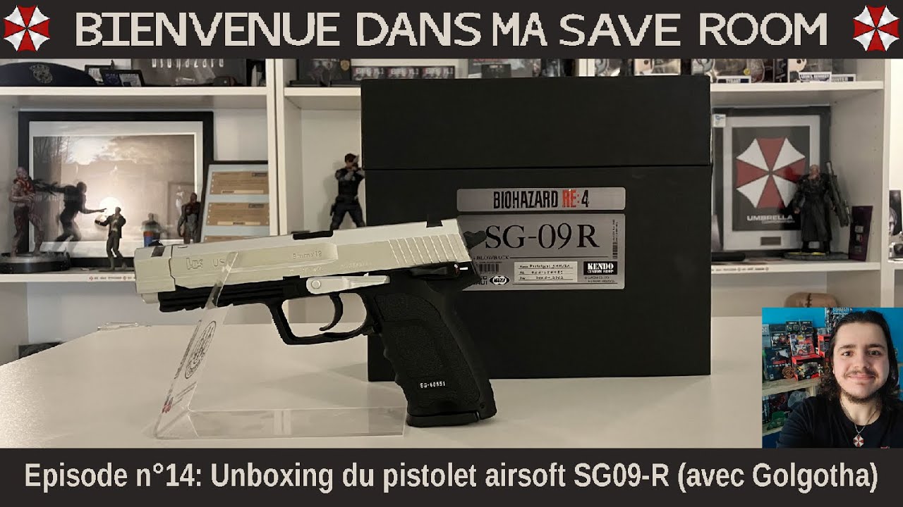 Unboxing du SG-09R, pistolet airsoft de Leon S. Kennedy dans Resident Evil 4 2023 (BDMSR n°14)