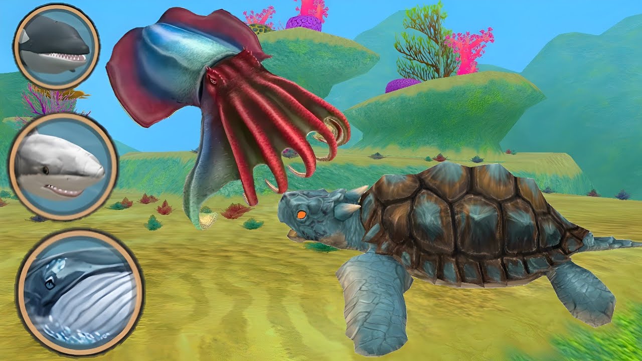 WildCraft: Turtle vs all basses in Ocean World ||