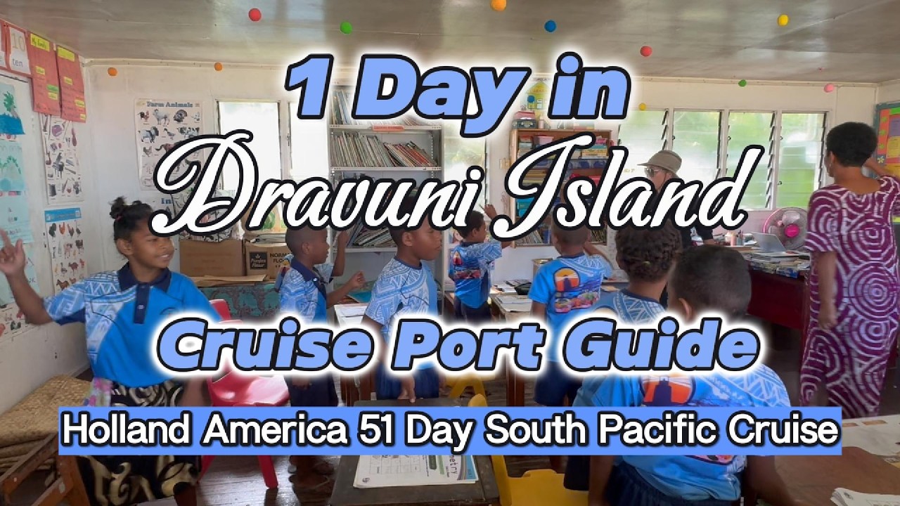 Dravuni Island, Fiji - 125 residents. Come with us Kava Tasting, Snorkeling, School visit & MORE!