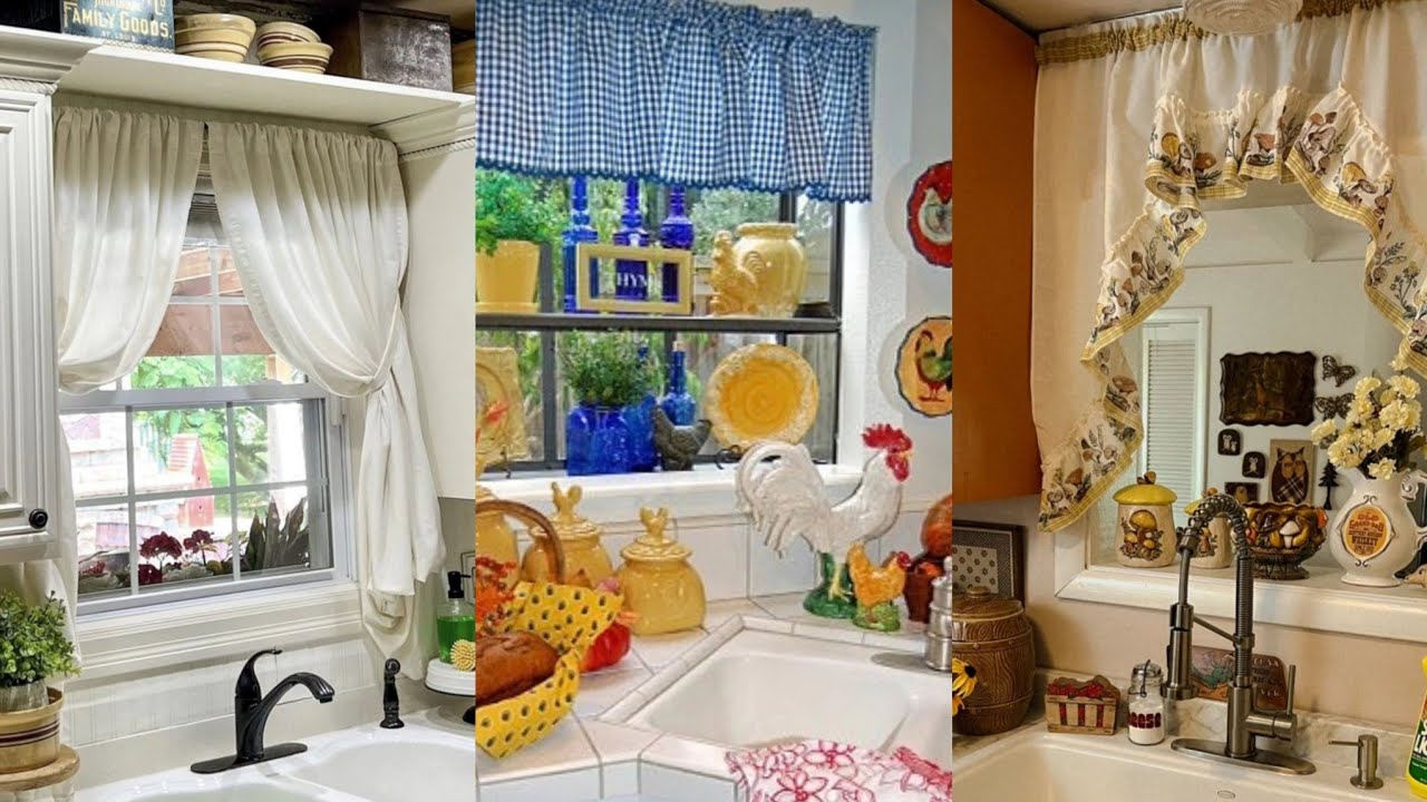 Vintage Curtain Ideas for a Nostalgic yet Practical Kitchen Makeover🦋