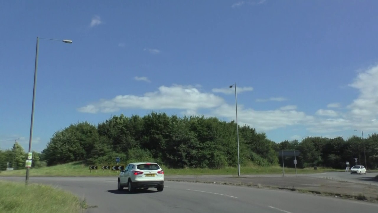 Driving On Tudor Way, Bromyard Road, Grove Way & Hams Way, Worcester, England