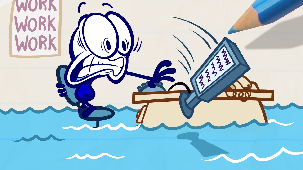 Drown To Business | Pencilmation Cartoons!
