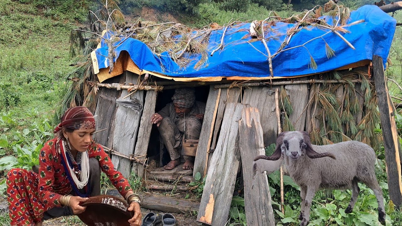 Himalayan village life during the rainy season | Most beautiful rainy day video compilation 