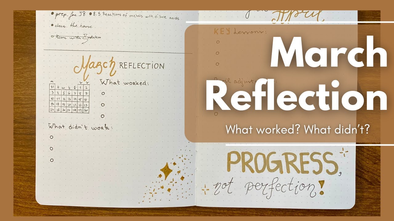 📖 March Bullet Journal Reflection: What Worked & What Didn’t (+ April Adjustments!)