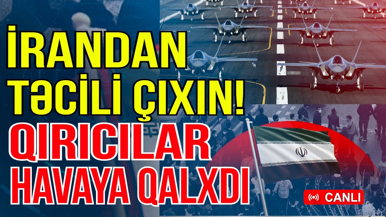 İrandan təcili ÇIXIN, qırıcılar havaya qalxdı! - Şok xəbərdarlıq - Xəbəriniz Var? - Media Turk TV