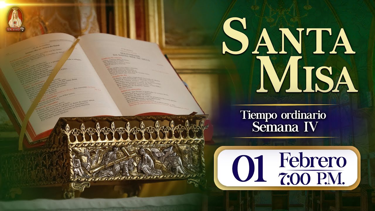 Santa Misa en Caballeros de la Virgen, 01 de febrero de 2026⚜️ 7:00 p.m