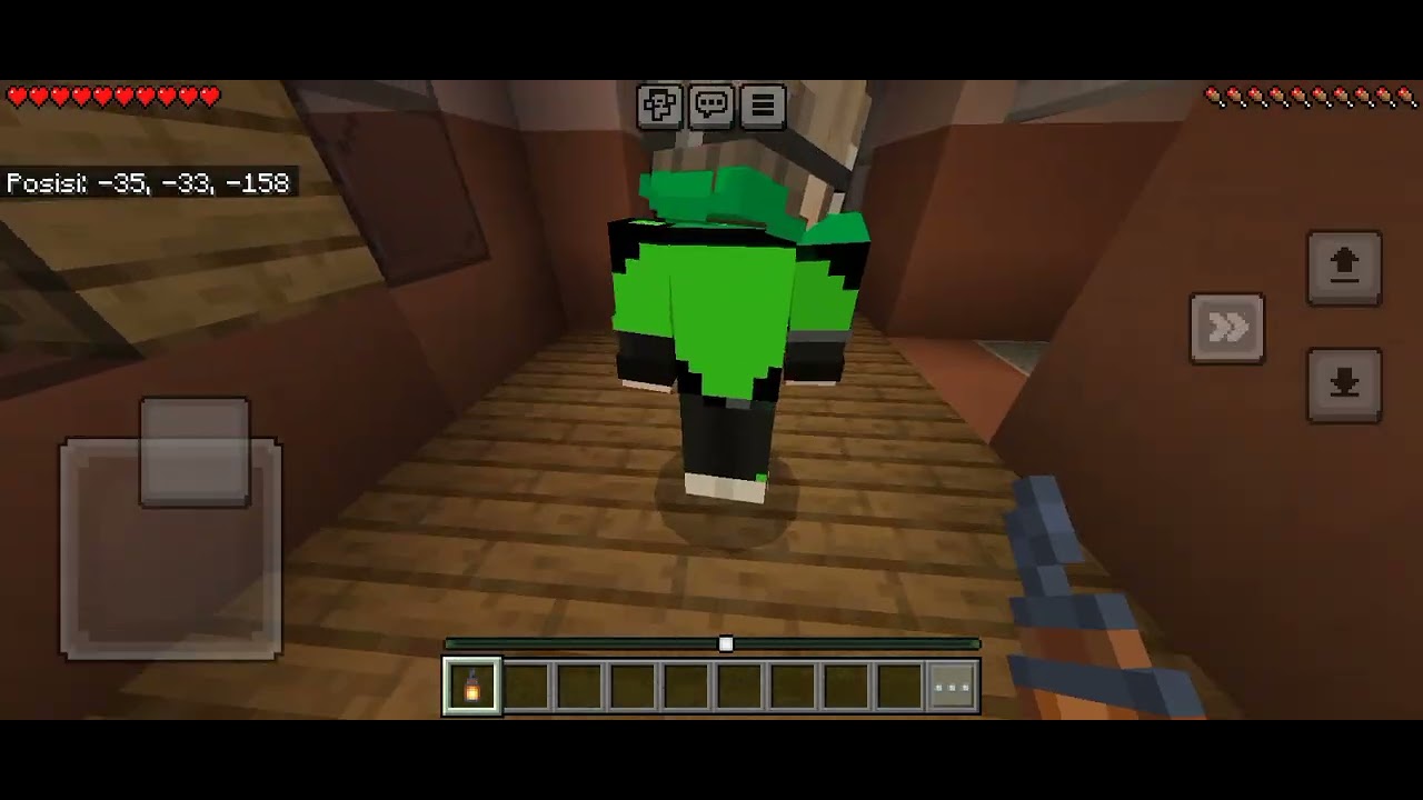 Jiwana dan Hanif pemain Minecraft Map horror