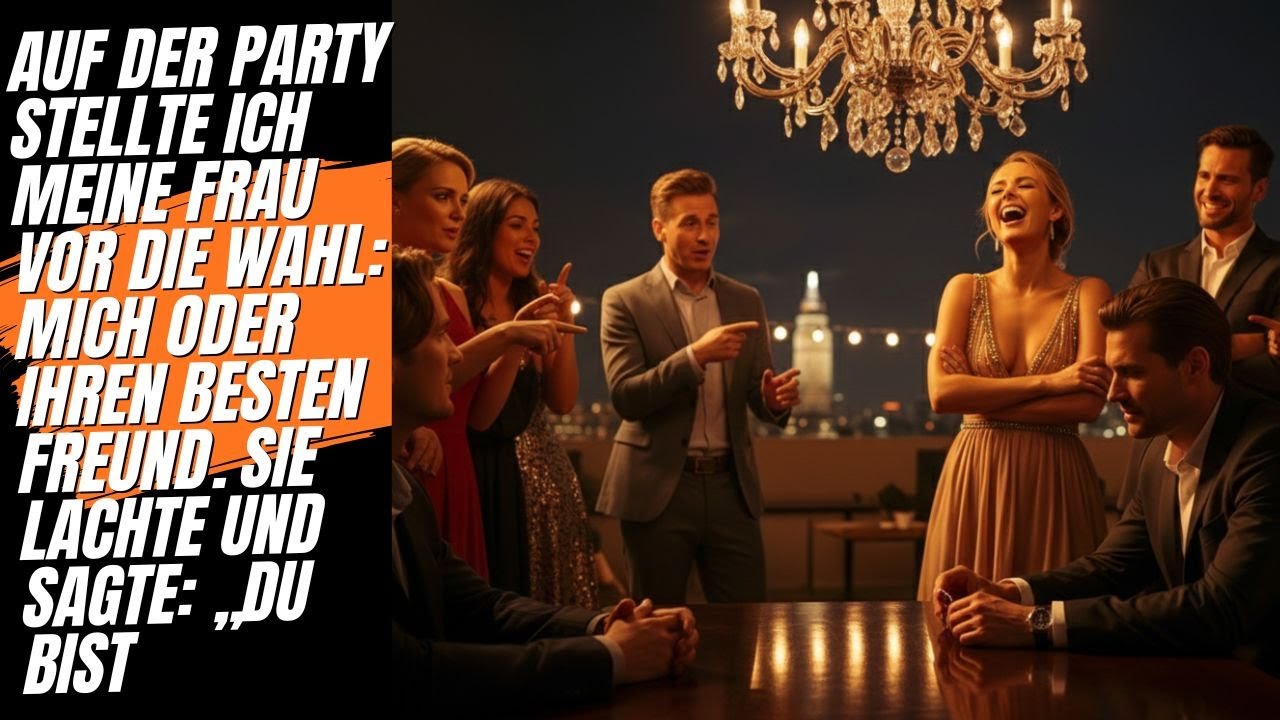 Auf der Party stellte ich meine Frau vor die Wahl: mich oder ihn. Sie lachte – ohne zu ahnen, dass..