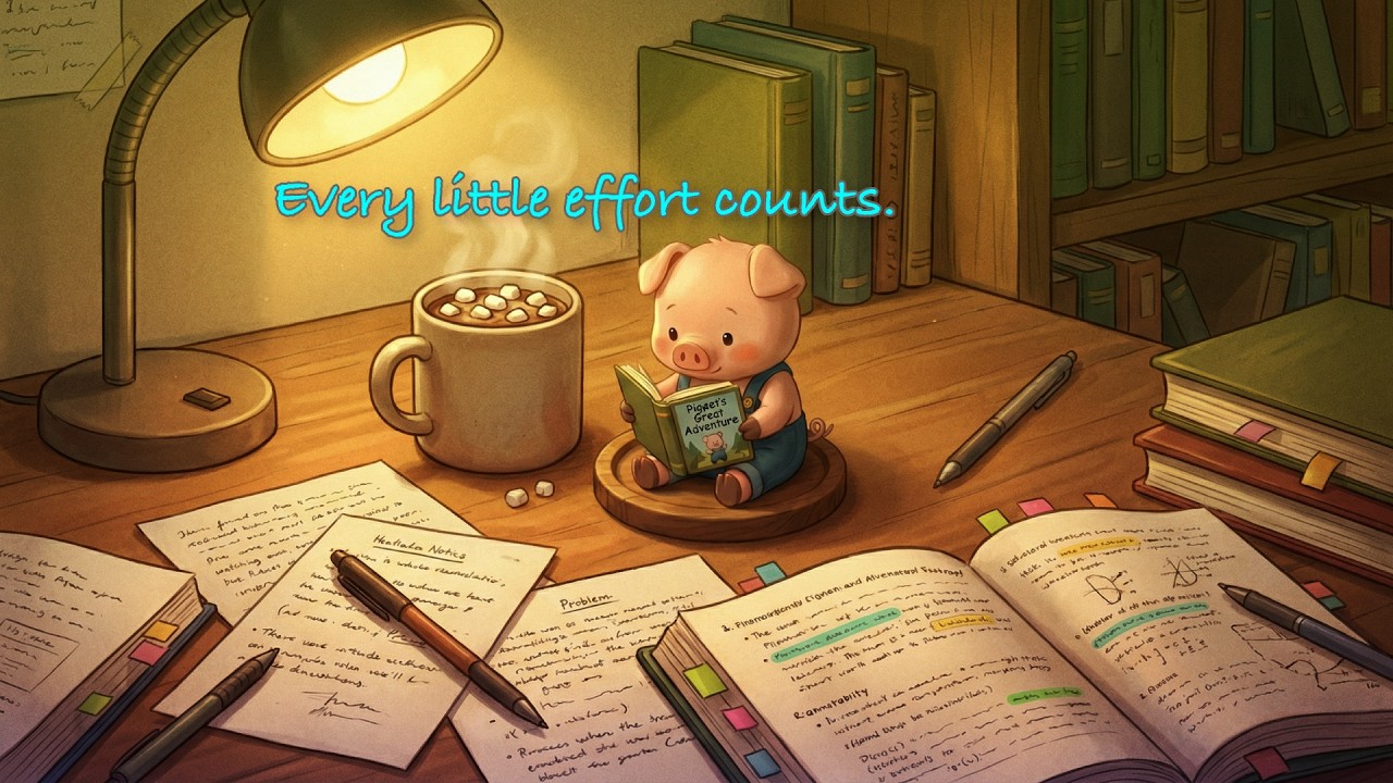 Every little effort counts. 🎹 Cozy Night Study & Deep Focus Piano with Pippin