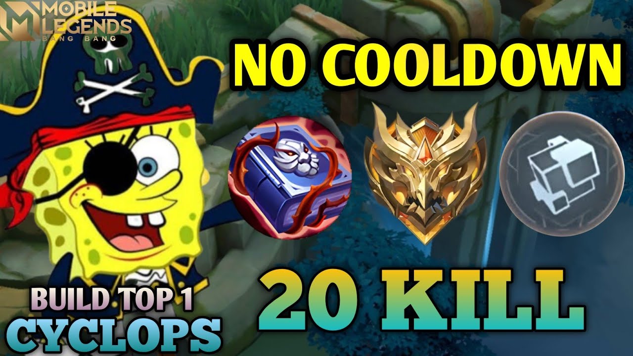 EARLYGAME TERBANT41 BEGINI CARA CYCLOPS & TIM BALIKIN KEADAAN | BEST BUILD CYCLOPS - Mobile Legends