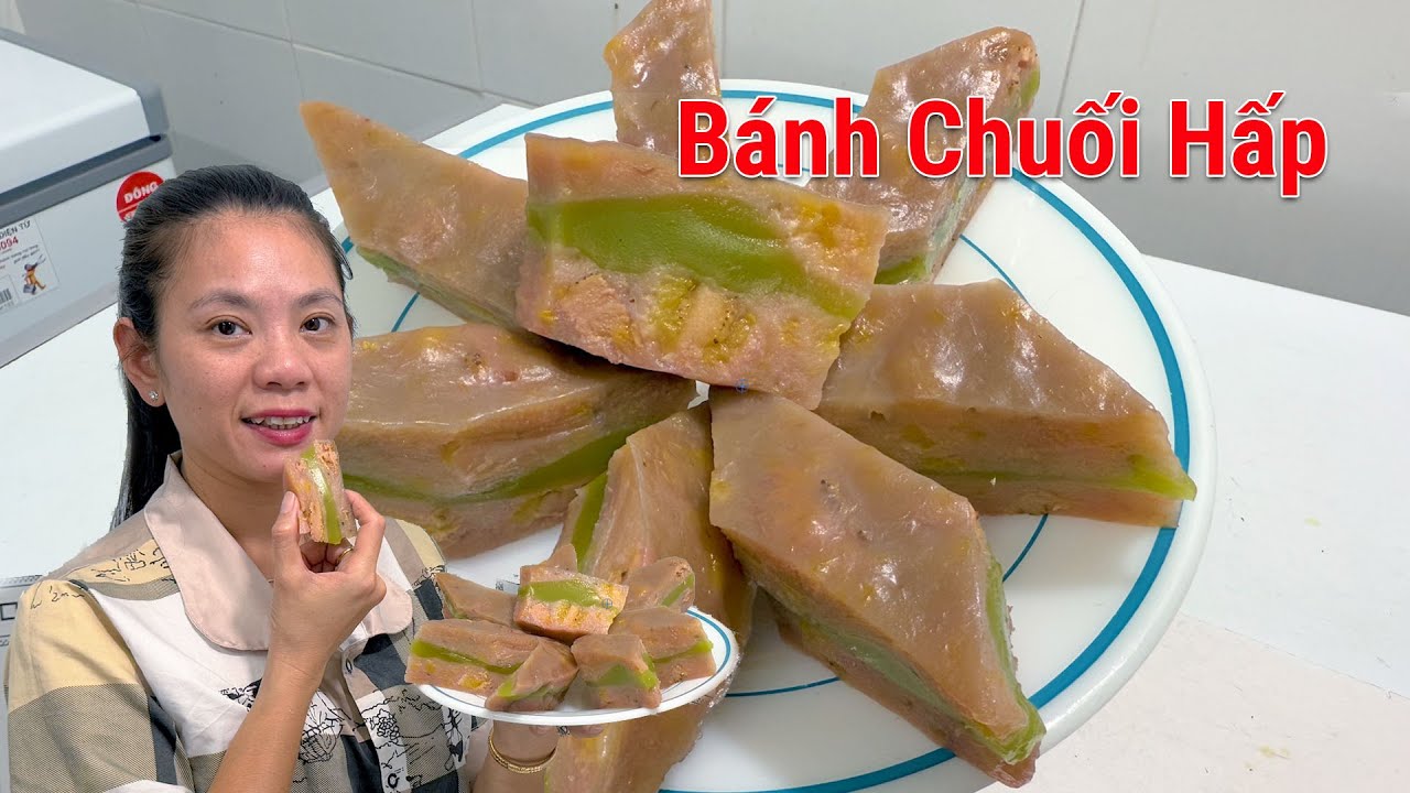 Nhà có chuối chín đừng bỏ phí hãy làm bánh chuối hấp theo cách này dẻo ngon màu đẹp tự nhiên