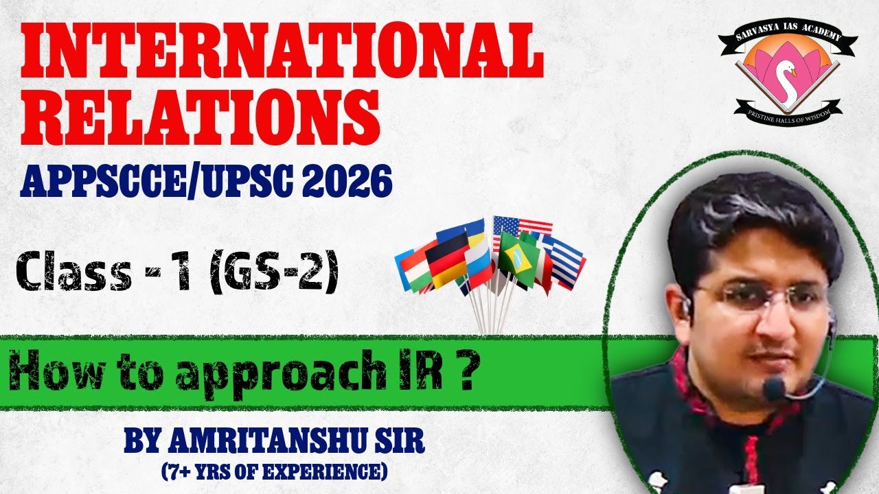International relations GS- II : The Evolution of World Order & India’s Grand Strategy | AMRITANSHU