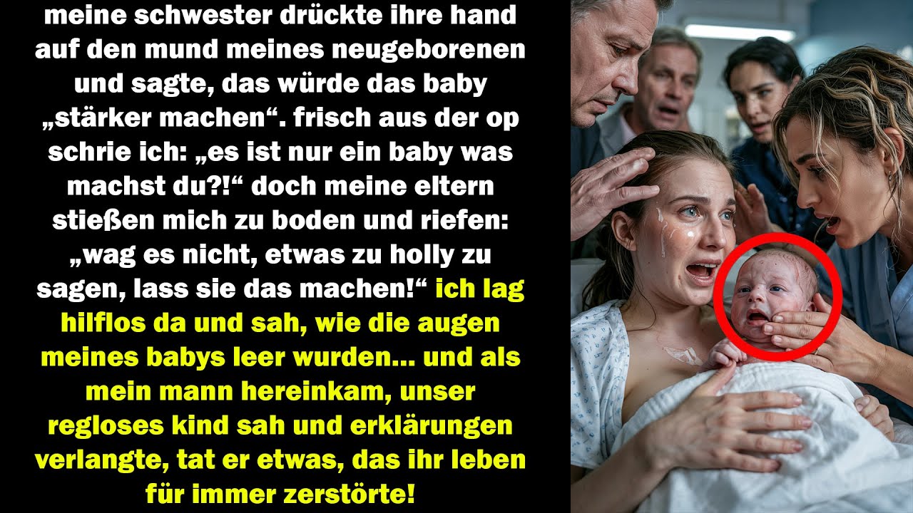 meine schwester hielt meinem neugeborenen den mund zu doch was mein mann dann tat zerstörte ihr lebe