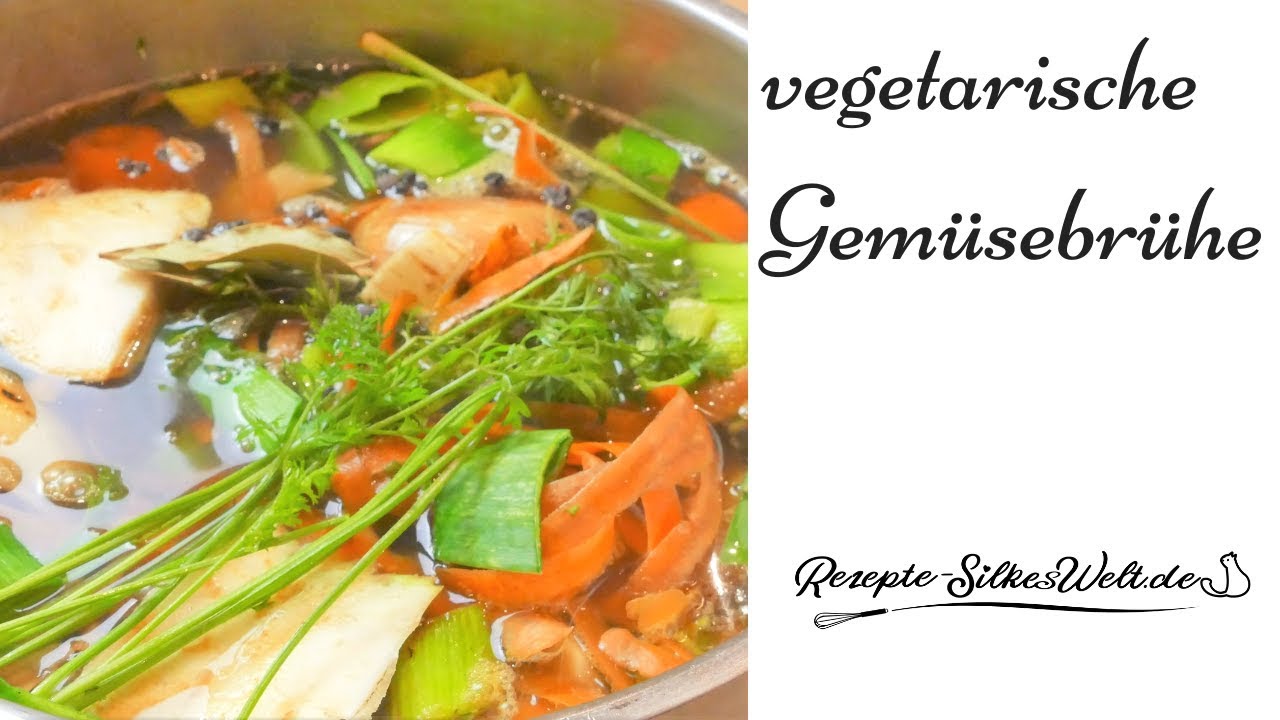 vegetarische Gemüsebrühe (Basis mit allen einzelnen Schritten)