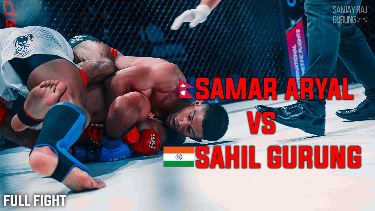 Samar Aryal vs Shahil Gurung| Full FIght | Nepal 🇳🇵 vs India 🇮🇳 | Amateur MMA Fight | 2024