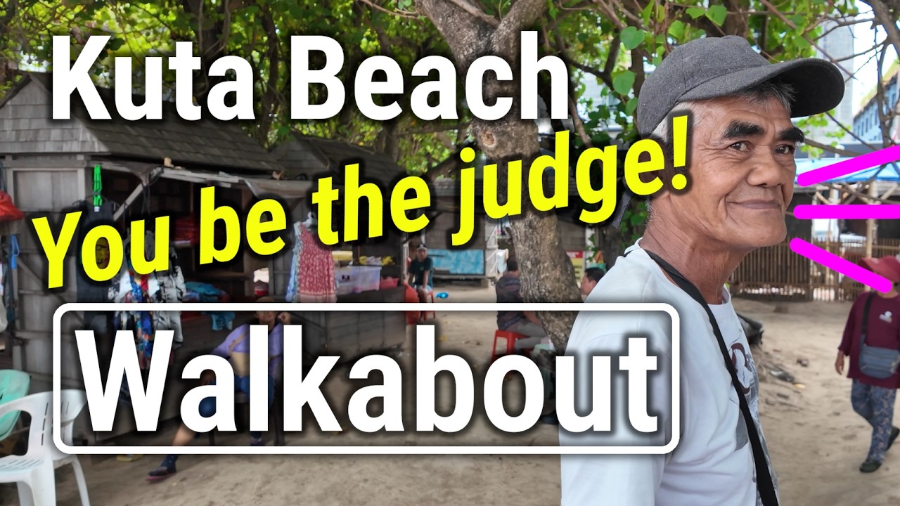 Bali Beach Walkabout: Kuta Beach. Another Scallywag? 4K