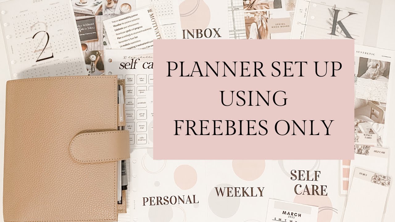 Setting up a Planner with FREE Inserts