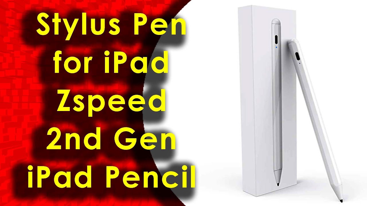 Stylus Pen for iPad Zspeed 2nd Gen iPad Pencil with Palm Rejection for Drawing and Handwriting