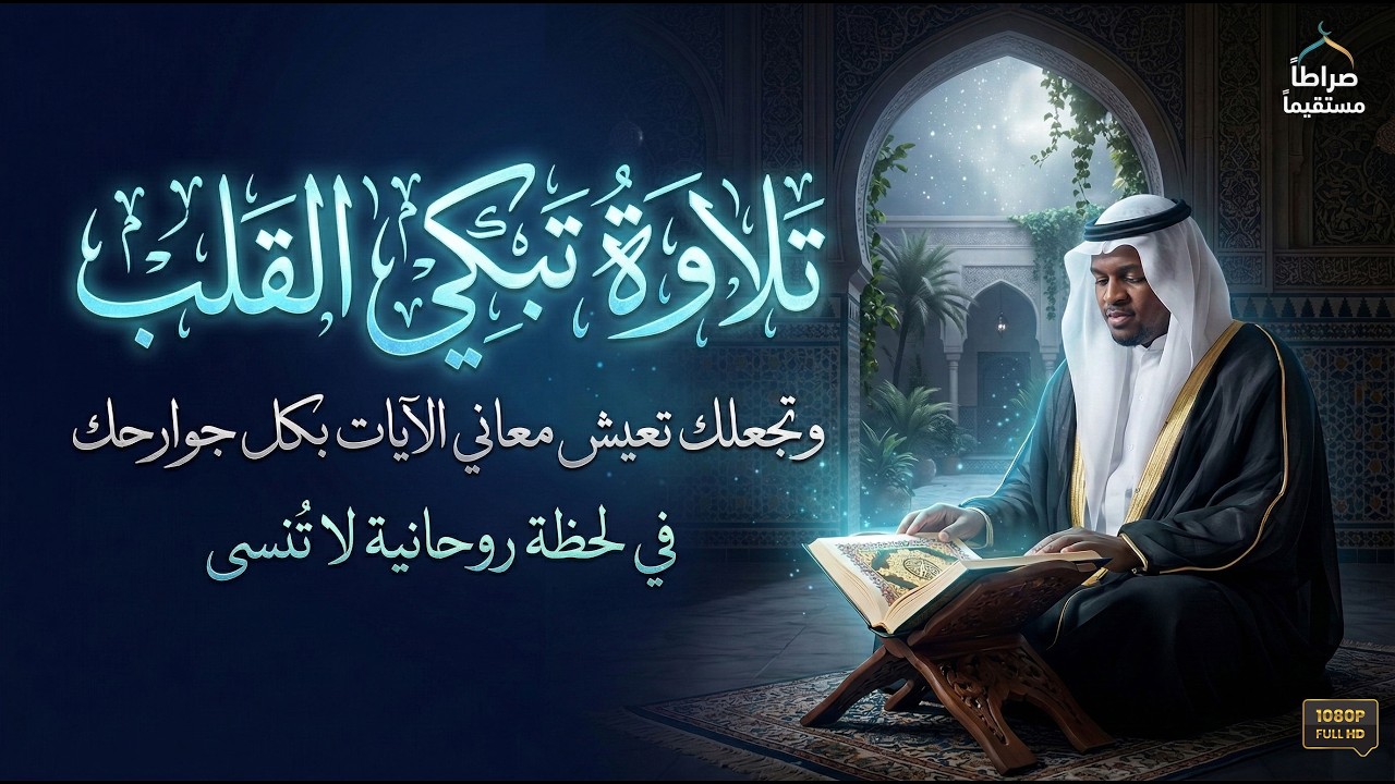 تلاوة تبكي القلب وتجعلك تعيش معاني الآيات بكل جوارحك، في لحظة روحانية لا تُنسى.