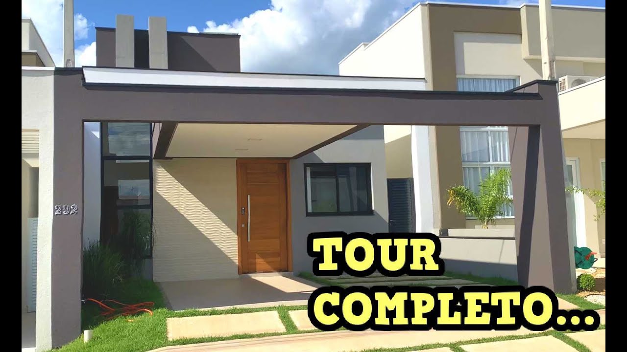 FIZEMOS UM TOUR NESTA CASA NOVA E MODERNA COM 100 m² EM CONDOMÍNIO FECHADO...