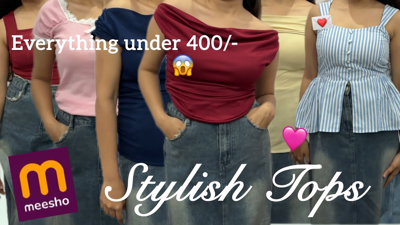 *HUGE* MEESHO STYLISH Tops Haul♥️ | Try on Haul | Everything Under 400 | Honest Review🥰 #meesho 