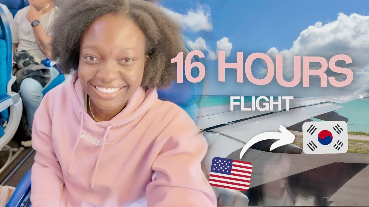 TRAVEL WITH ME to KOREA 🇰🇷| 16 hour flight