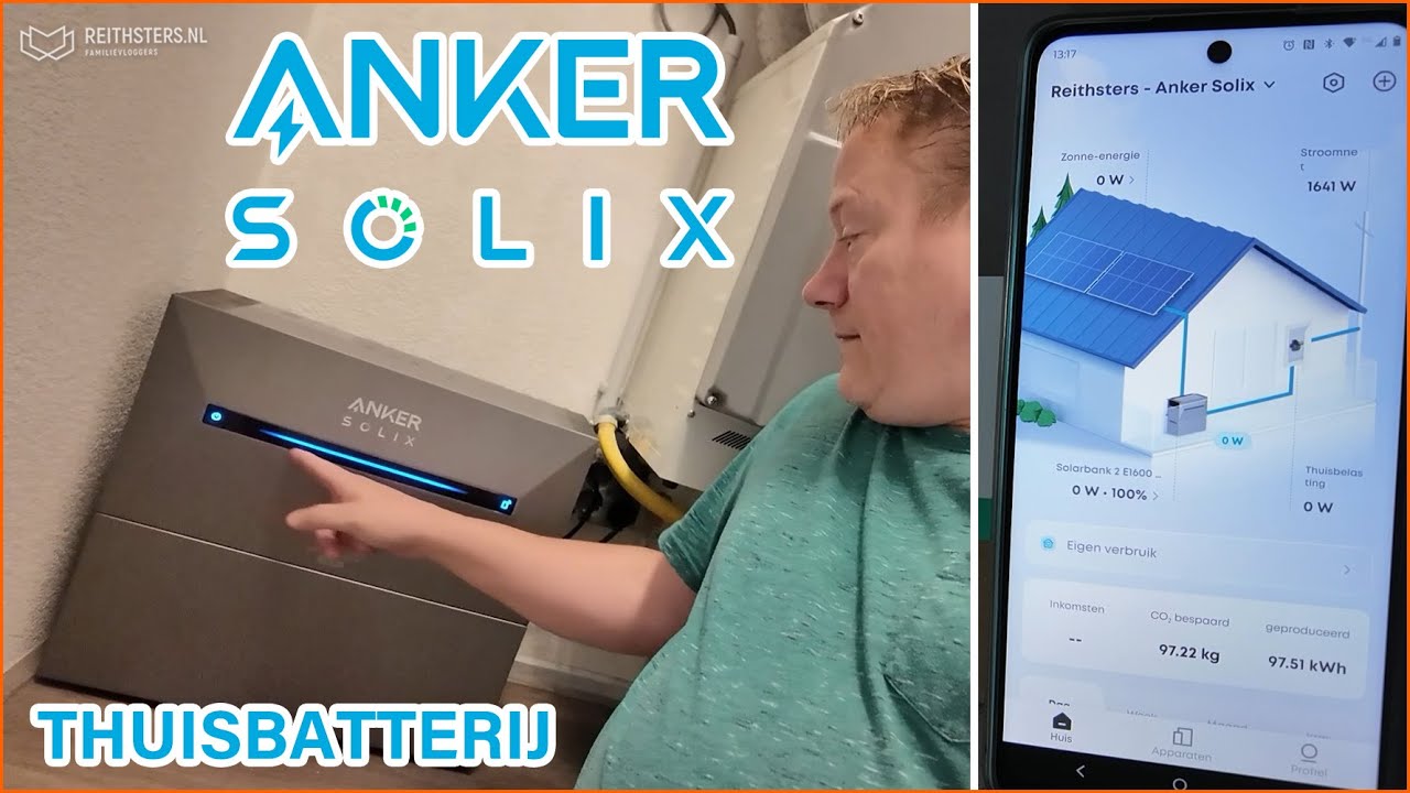 WIJ HEBBEN EEN THUISBATTERIJ - ANKER SOLIX SOLARBANK 2 1600 AC 🔋 - VLOG #713