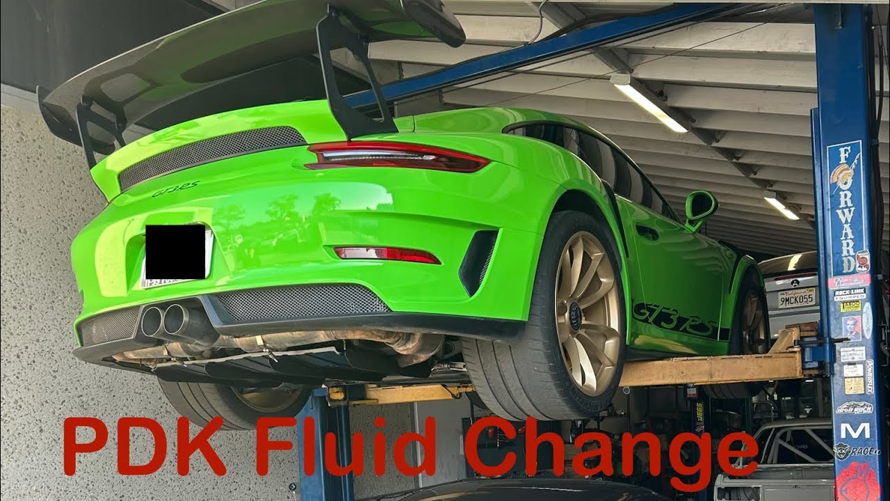 991.2 Porsche GT3RS PDK fluid change DIY tips