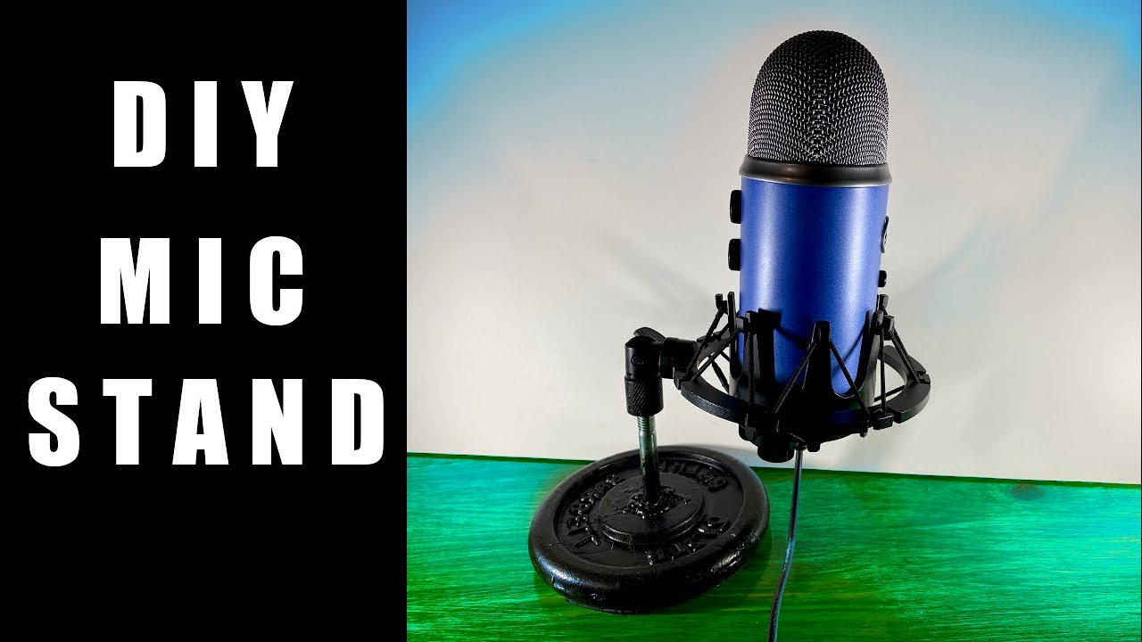 DIY Mic Stand for less than $4 for your Desktop